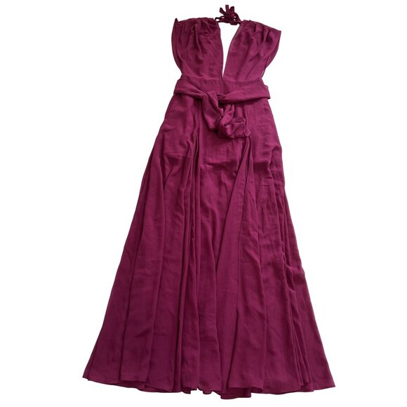 Calia The Label Gia Plunge Maxi Dress in Fuchsia - Picture 1 of 5